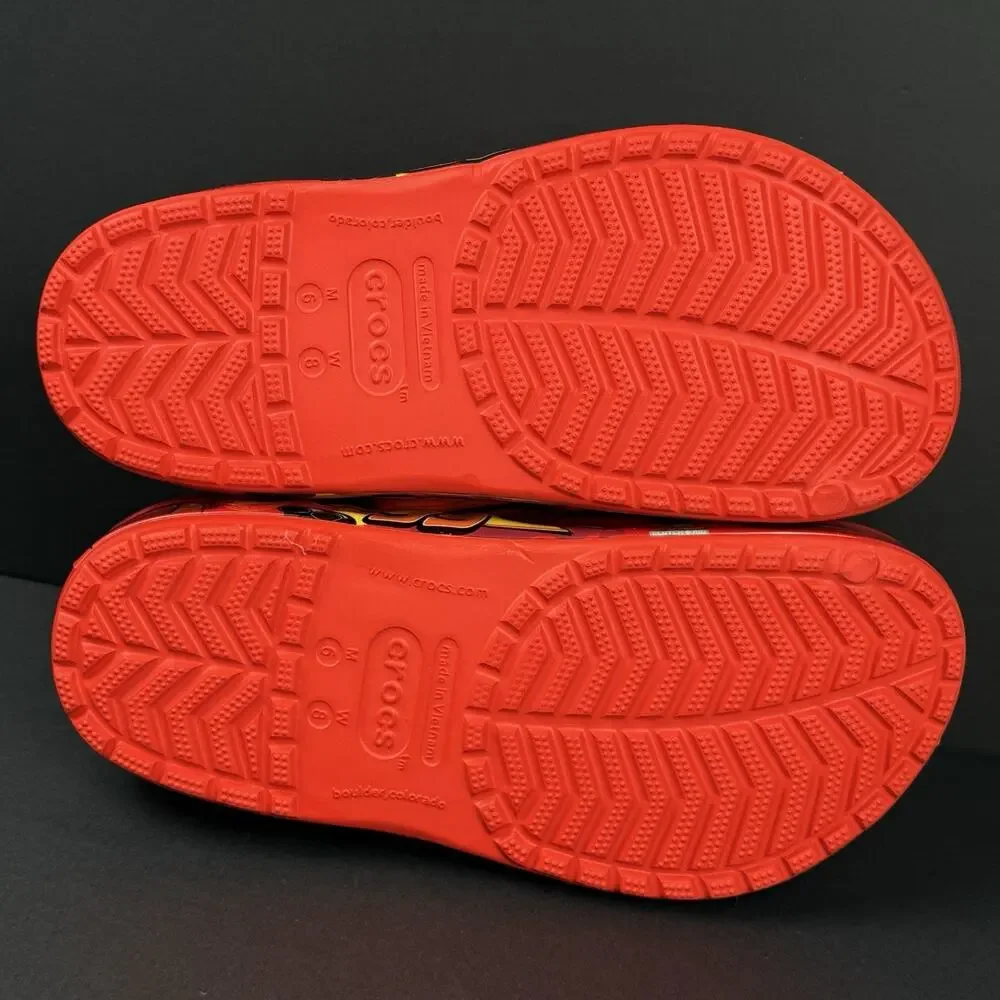 Crocs Disney Pixar Cars Lightning McQueen Clogs Men 6 Women 8 NEW No Box Red Fun